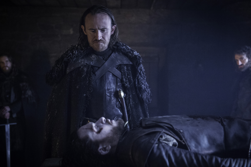 Eddison, with dead Jon Snow